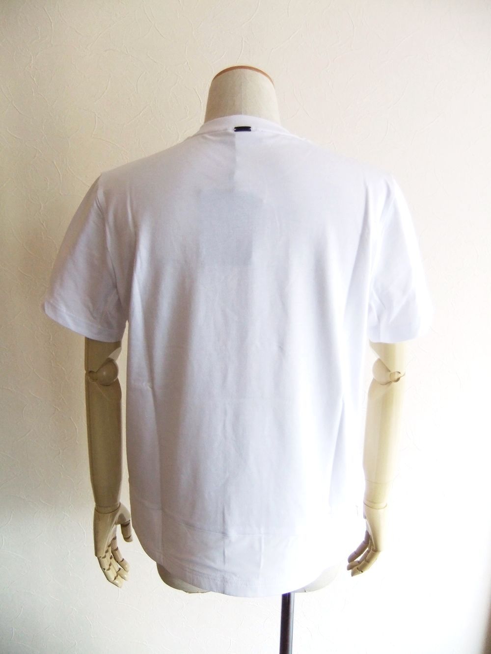 COTTON JERSEY ZIP POCKET T-SHIRT  (ホワイト) ZIP- ポケット Tシャツ