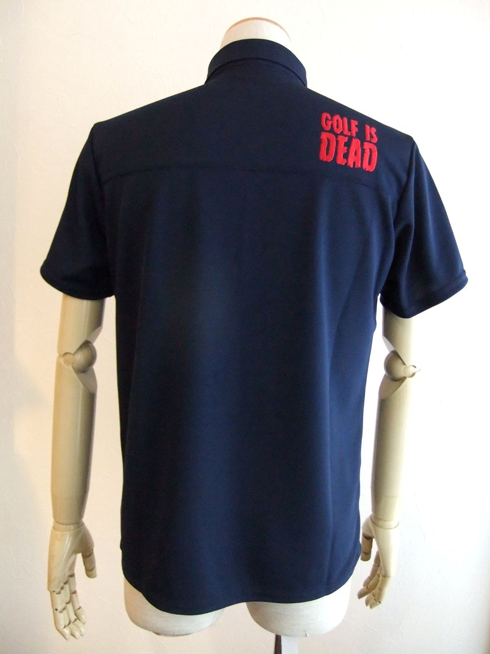SKULL POLO ( ネイビー )   半袖B.D.ポロ  RSM-21007