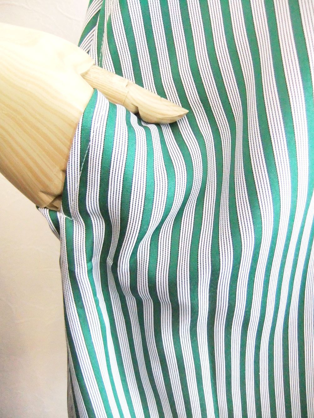 【Arumlily】 ストライプ ロングシャツ ワンピース   RD-53788