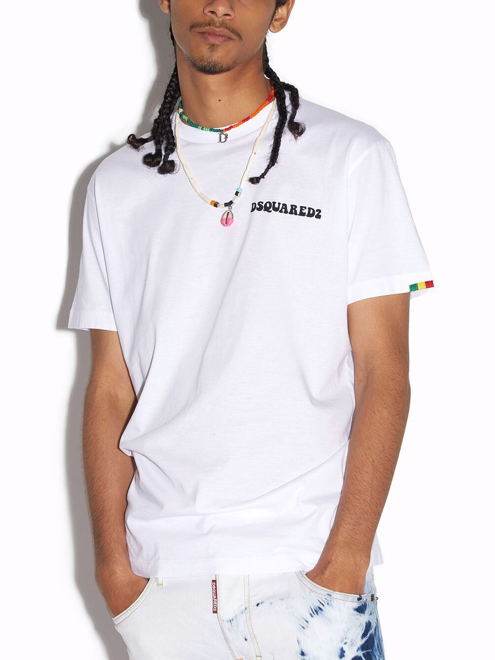 Dsquared2 - D2 JAMAICAN LOGO COOL T-SHIRT （ホワイト） ロゴ ...