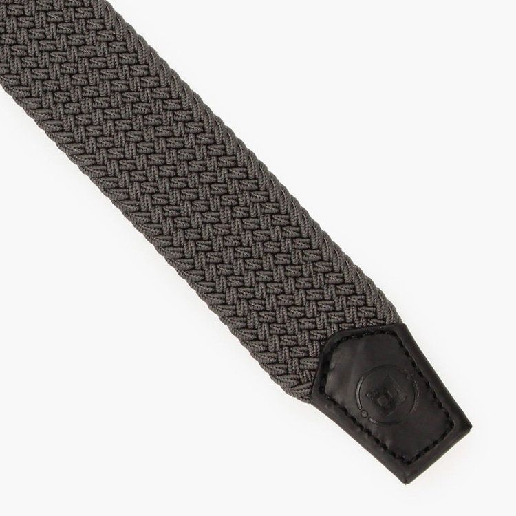 BG BUCKLE MESH BELT    ロゴ メッシュベルト  (グレー)