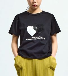 MAISON MAVERICK PRESENTS - ハート❤ モチーフ パッチ Tシャツ