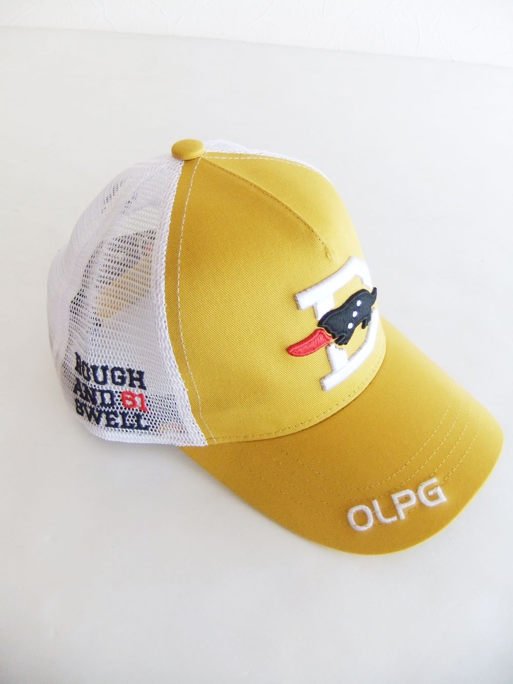 BIG D MESH CAP (イエロー) ロゴ入りキャップ RSA-23006