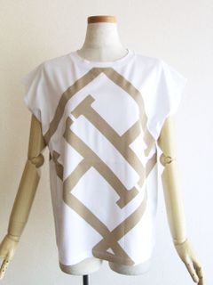 【LADIES】 ビッグ”H” ロゴ フレンチスリーブ Tシャツ   JG000152D / 52022