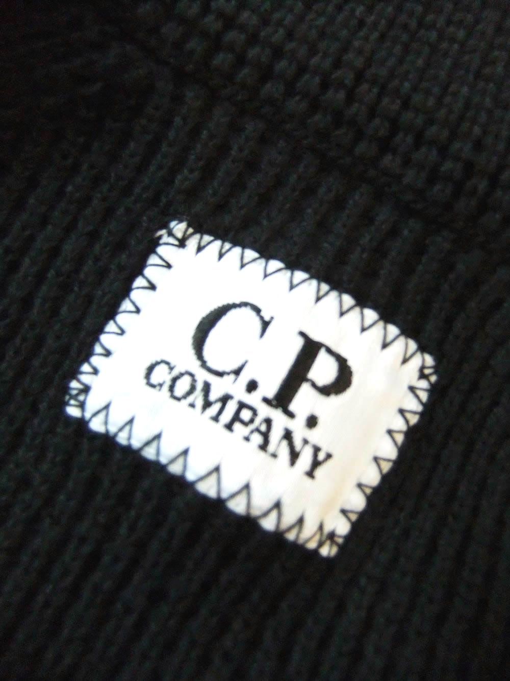 WAFFLE KNIT COTTON ZIP LENS CARDIGAN   (ブラック)   ジップ ニット ジャケット