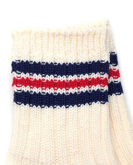 CAMP SOCKS SHORT   リブソックス ( ネイビー)