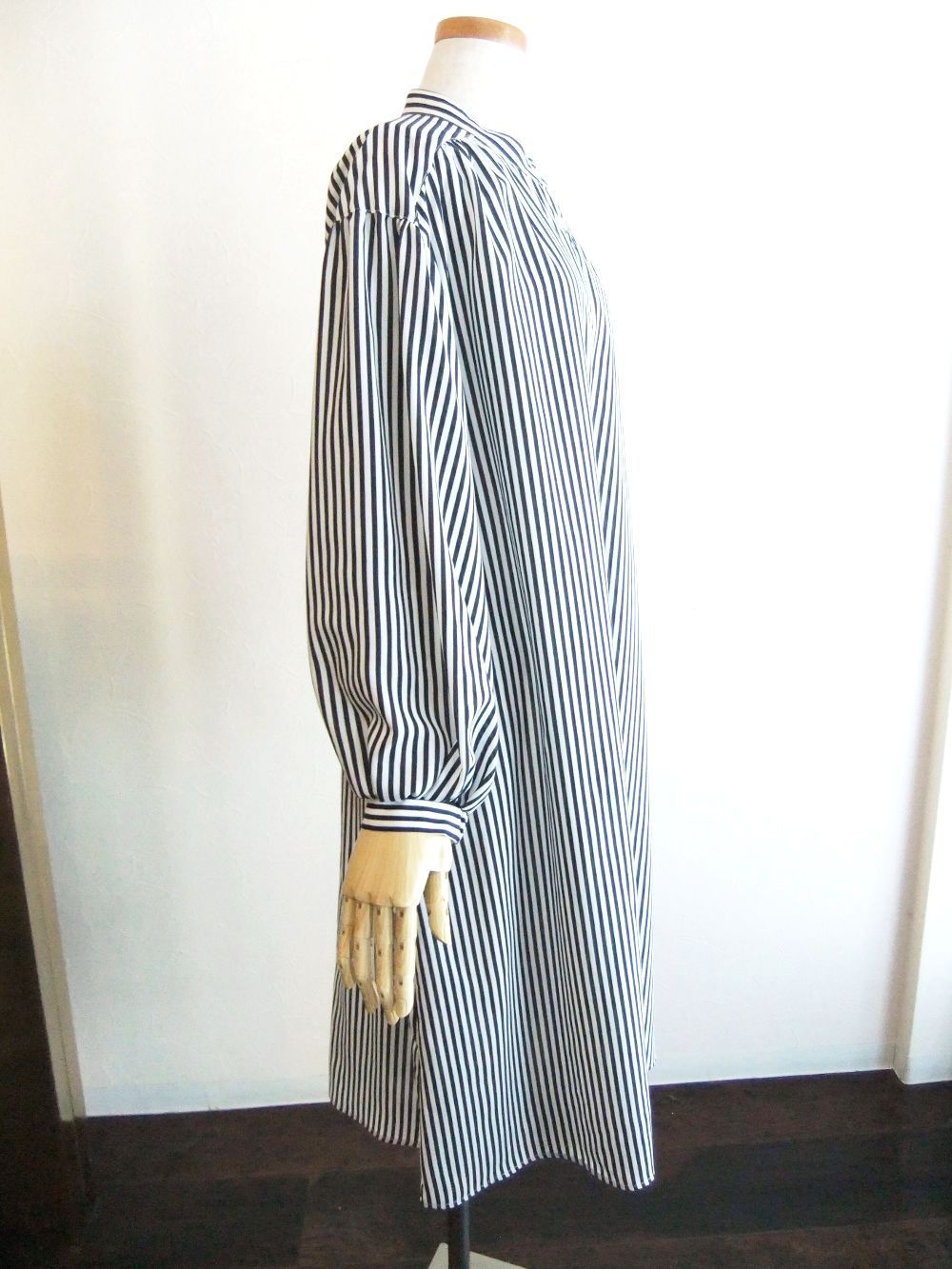 【Arumlily】 ストライプ ロングシャツ ワンピース   RD-60196