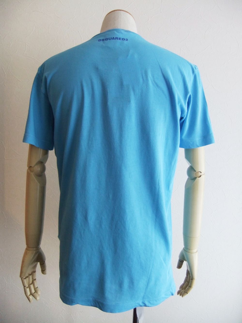 DSQ2 ロゴプリント T-SHIRT (ブルー)  S74GD0838