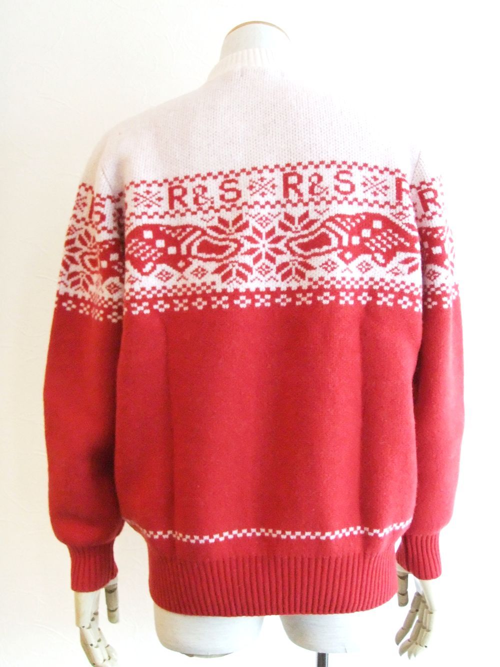 SNOW DUCKBILL   ZIP UP ジャガード ニット  RSM-20272