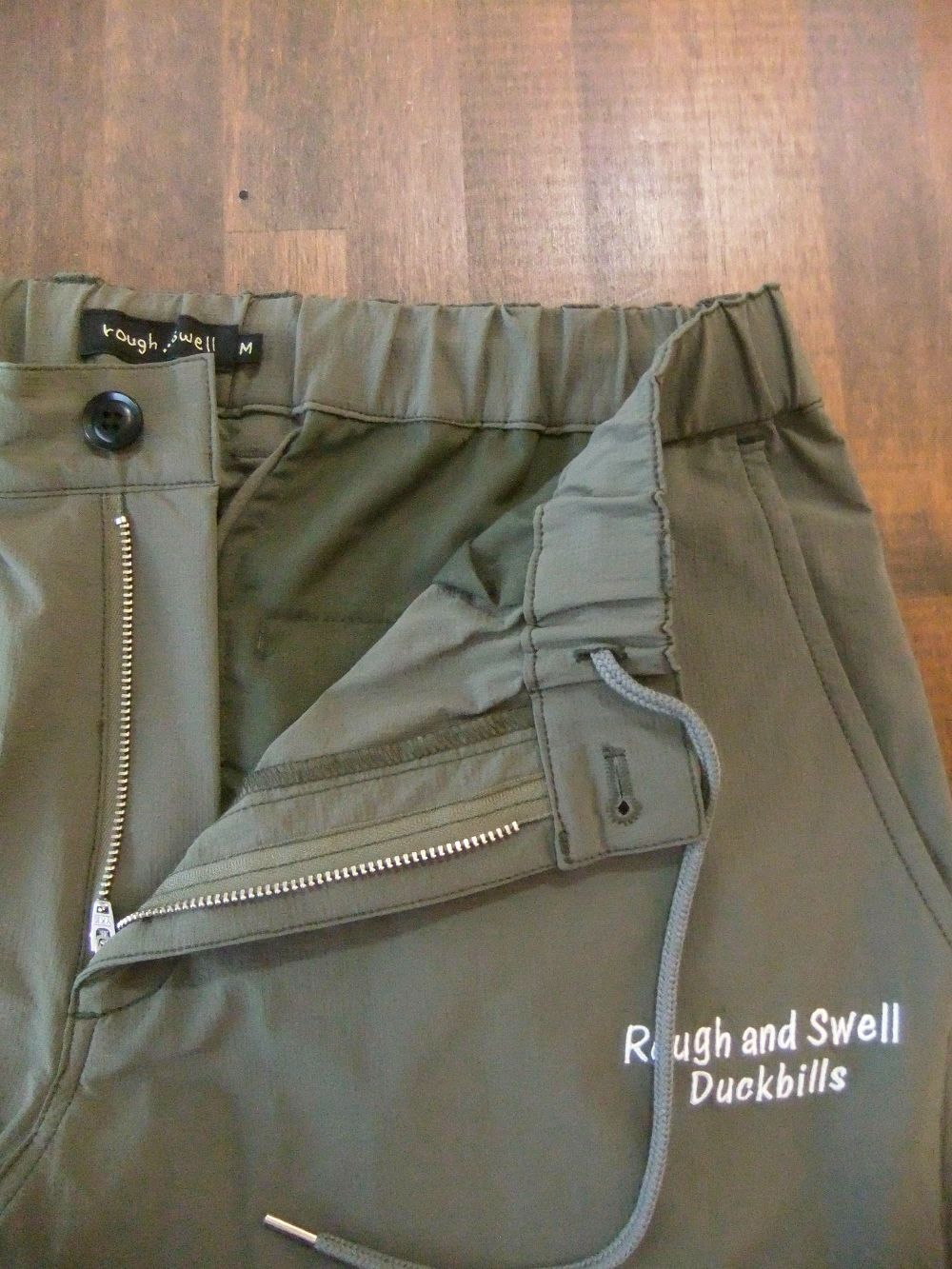 rough & swell - SASUKE EASY PANTS (オリーブ) ストレッチ リブパンツ RSM-24061 | 4.444glad