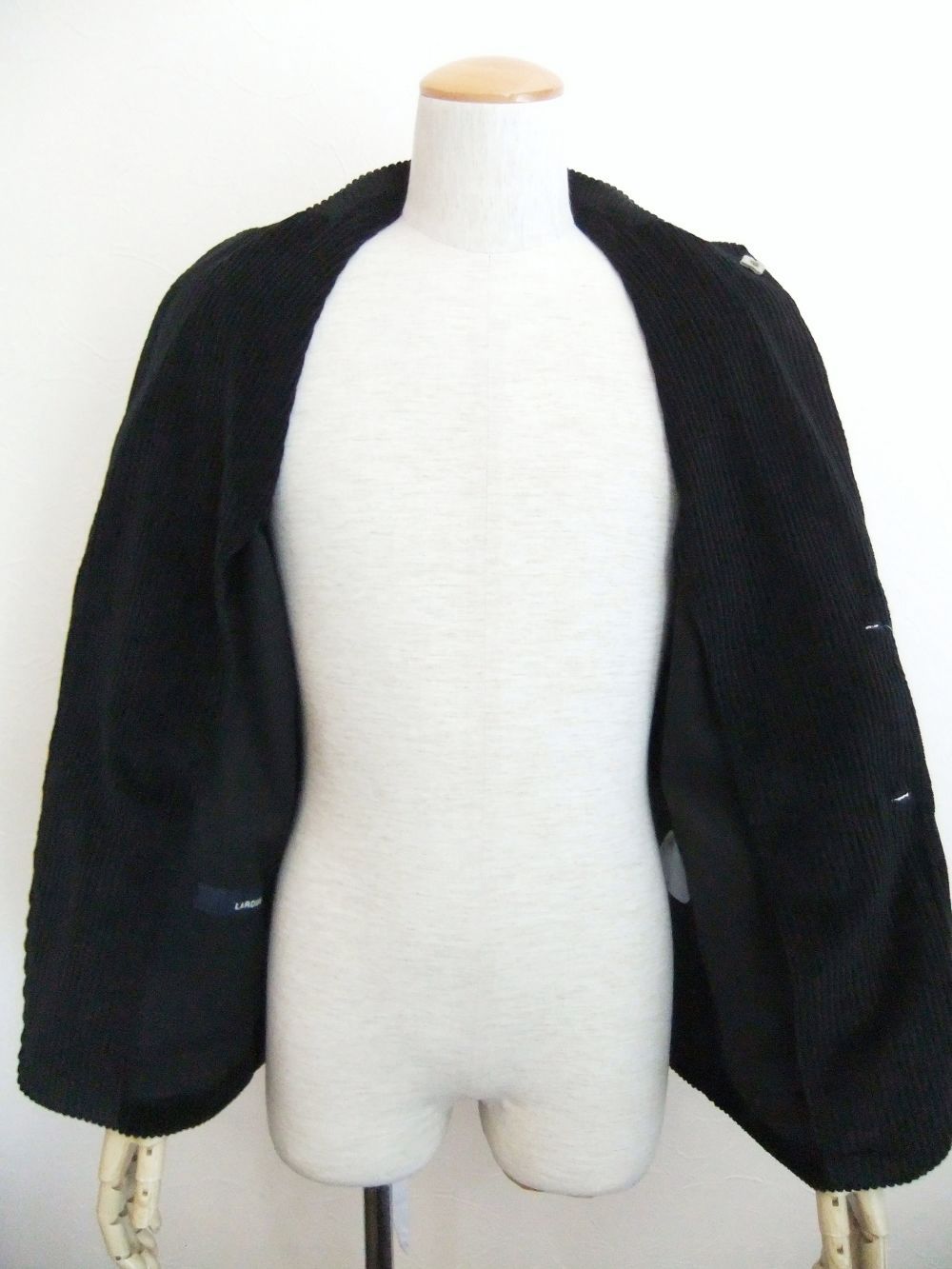 COTTON 2B JACKET (ブラック) コットン 2B シャツジャケット