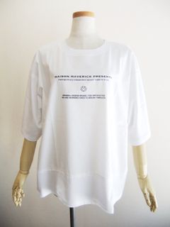 タイポグラフィ Tシャツ  (ホワイト)   MM2316