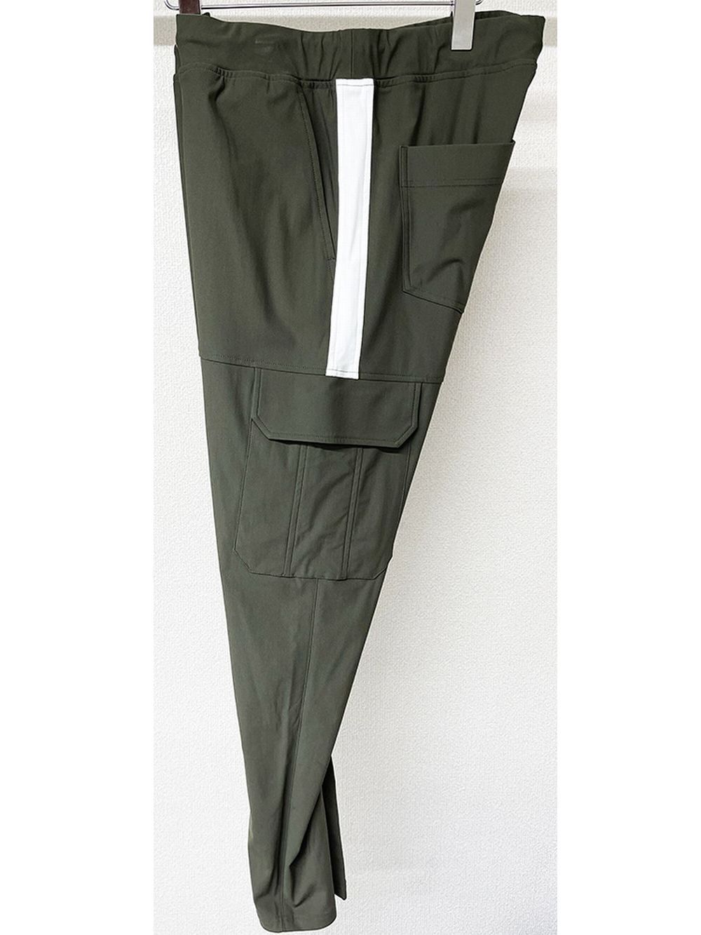 HV NYLON DARRELL CARGO PT  ナイロン カーゴパンツ (カーキ × ホワイト)