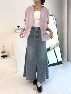 コットン ナイロン シアー シャツ   615927