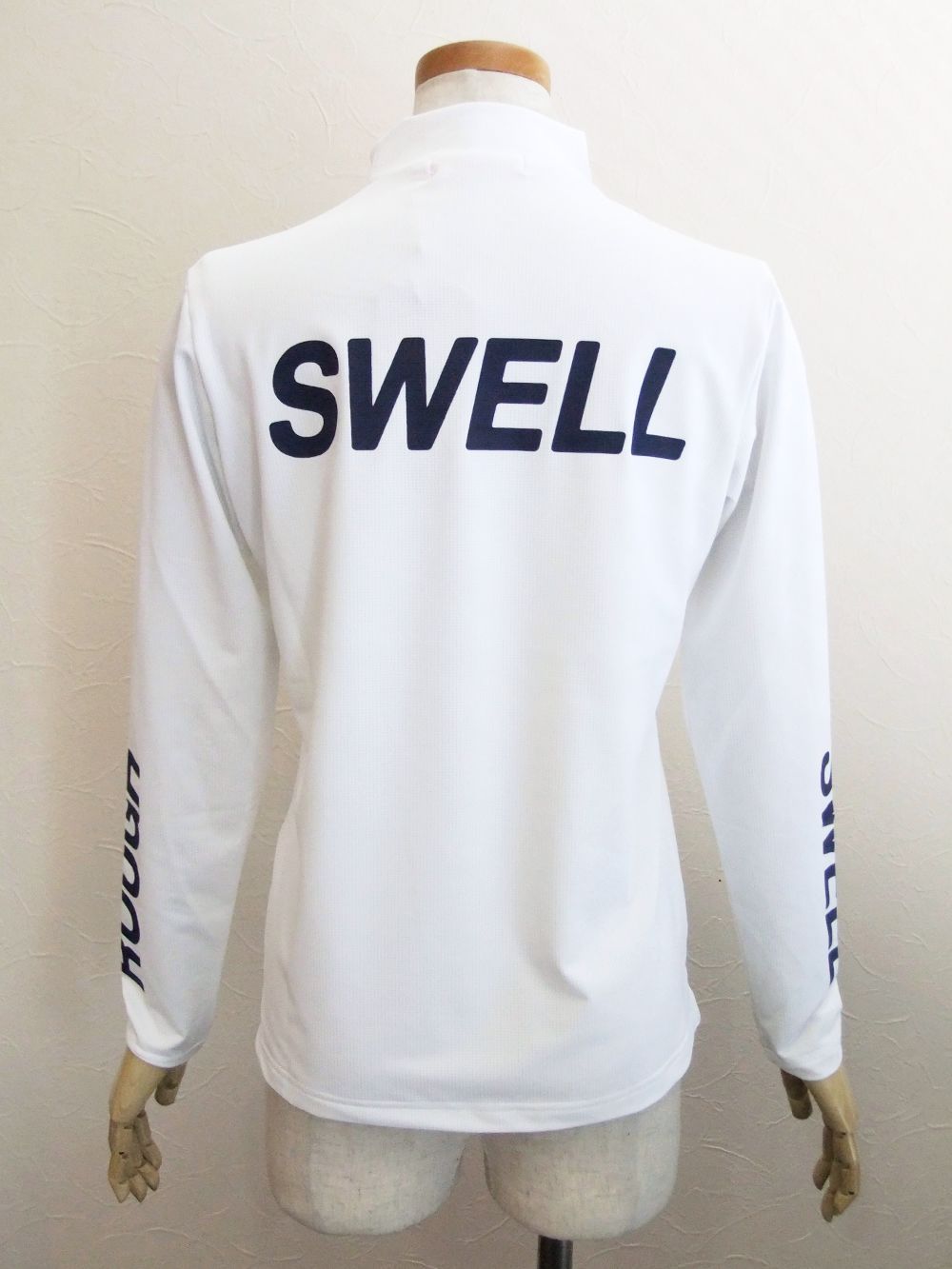 【LADIES】  BIG LOGO MOCK L.S. W.  (ホワイト) ロゴモックネック   RSL-21220