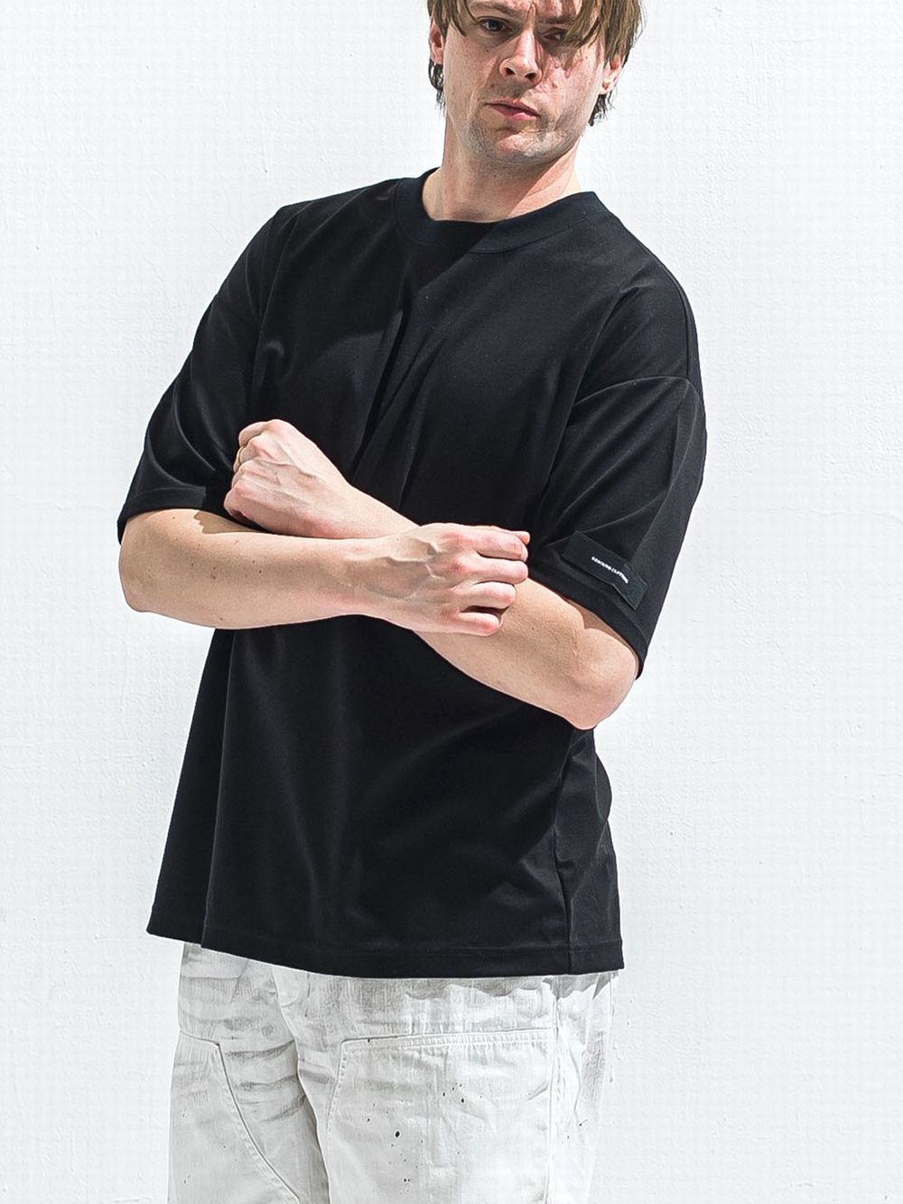 REV MESH OVER TEE  (ブラック)   メッシュ オーバーTシャツ
