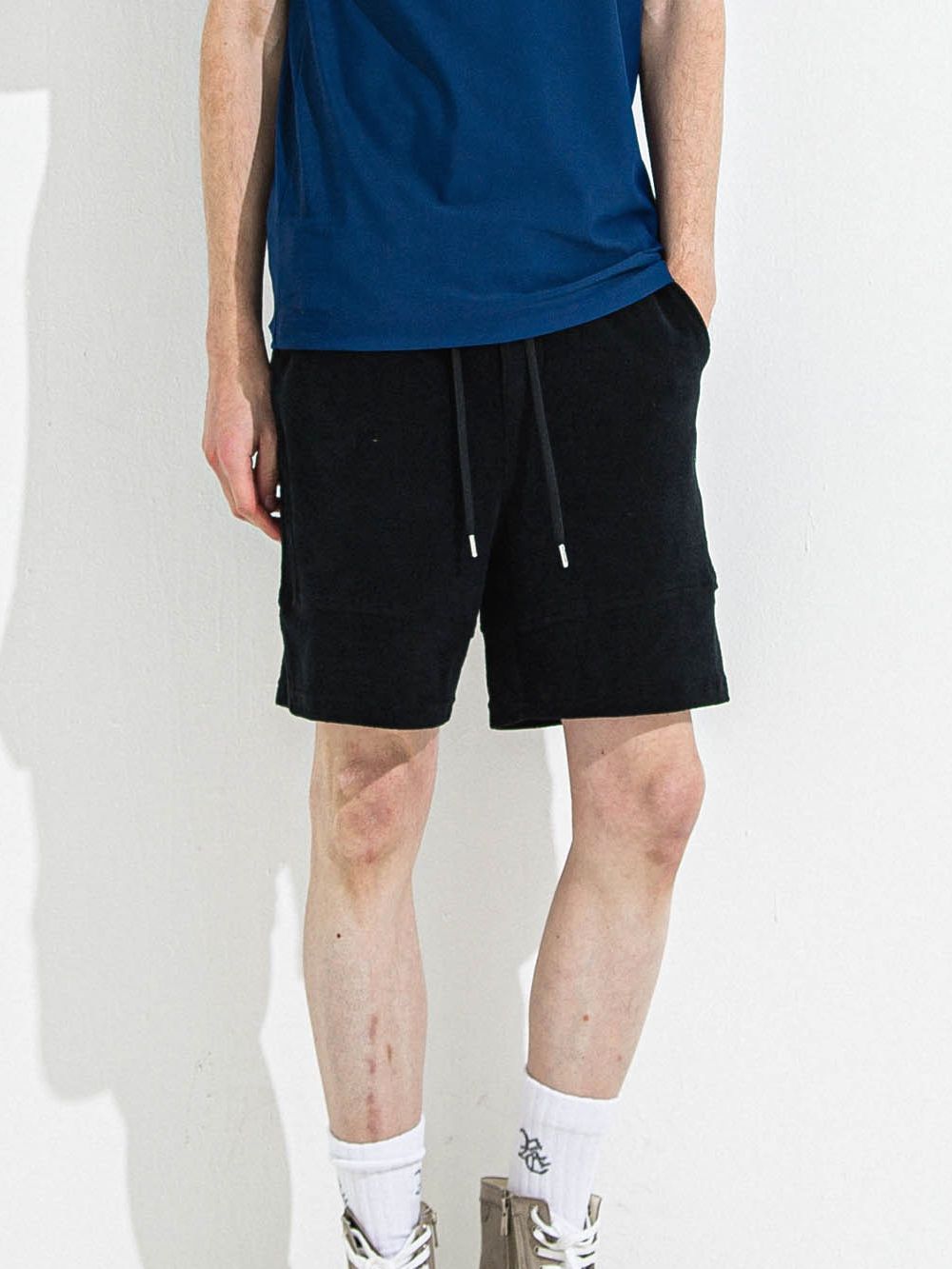 TYLER PILE SHORTS  パイル ショートパンツ  (ブラック)