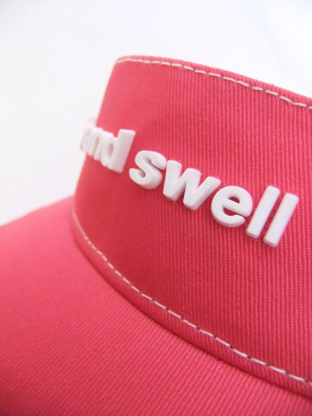 SIMPLE LOGO VISOR ( ピンク) ロゴ入りサンバイザー  RSA-21013