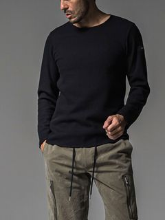 CUTOFF RAIL LONGSLEAVE  (ブラック)   カットオフロングスリーブ
