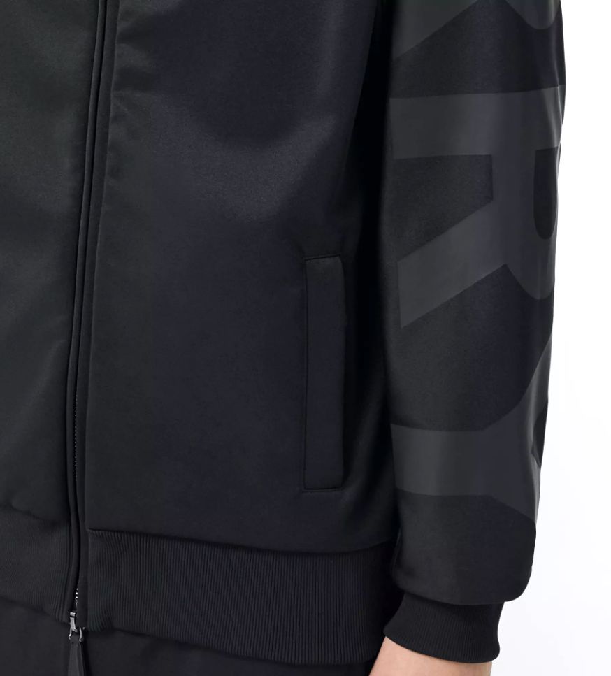 ロゴプリント テクニカルコットン ZIP ジャケット