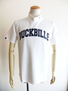 DUCKBILLS MOCK  (ホワイト)  モックネック 半袖ポロシャツ RSM-23030