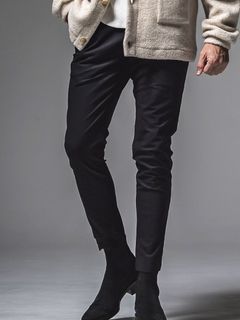 CHRIS EASY HEAT TUCK PANTS   (ブラック)  スラックス イージー タックパンツ