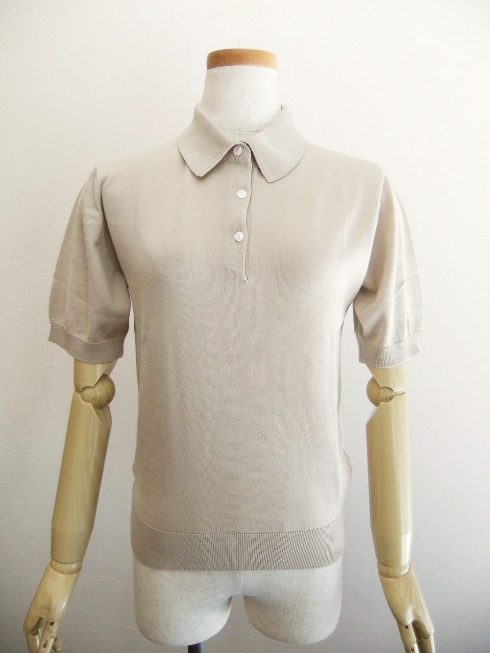 JOHN SMEDLEY GUILTY PARTIES ベージュポロシャツ M
