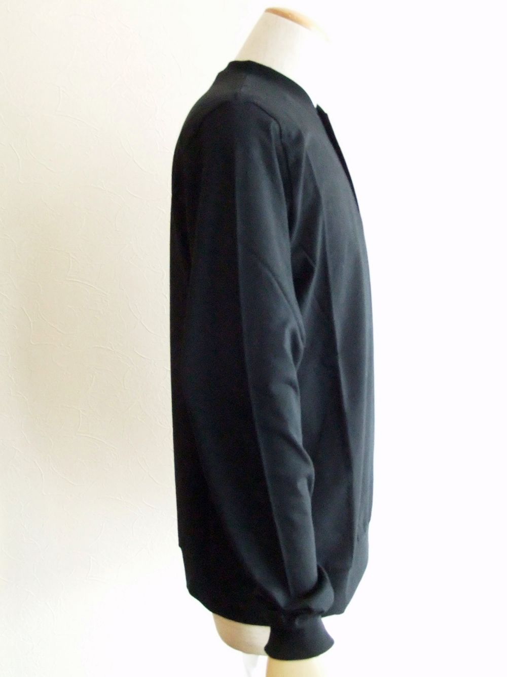 GRILLO LUNGO    (ブラック)  ヘンリーネック長袖Tシャツ