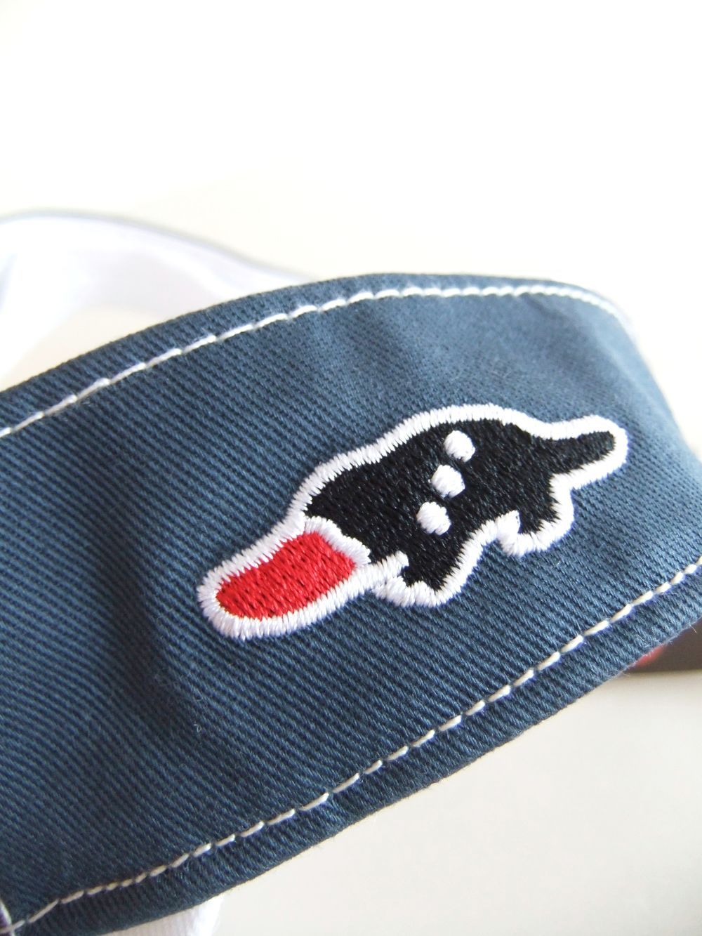 DUCKBILLS SUN VISOR (ホワイト) ロゴ入りサンバイザー  RSA-22006