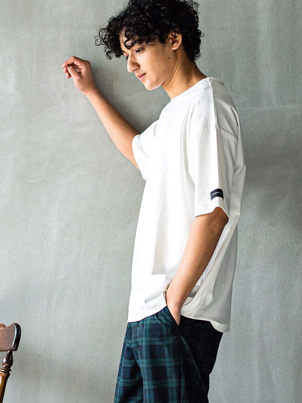 NYLON OVER T  (ホワイト)   ナイロンオーバーTシャツ