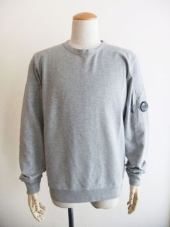 LIGHT FLEECE SWEATSHIRT  (グレー) クルーネック スウェットシャツ