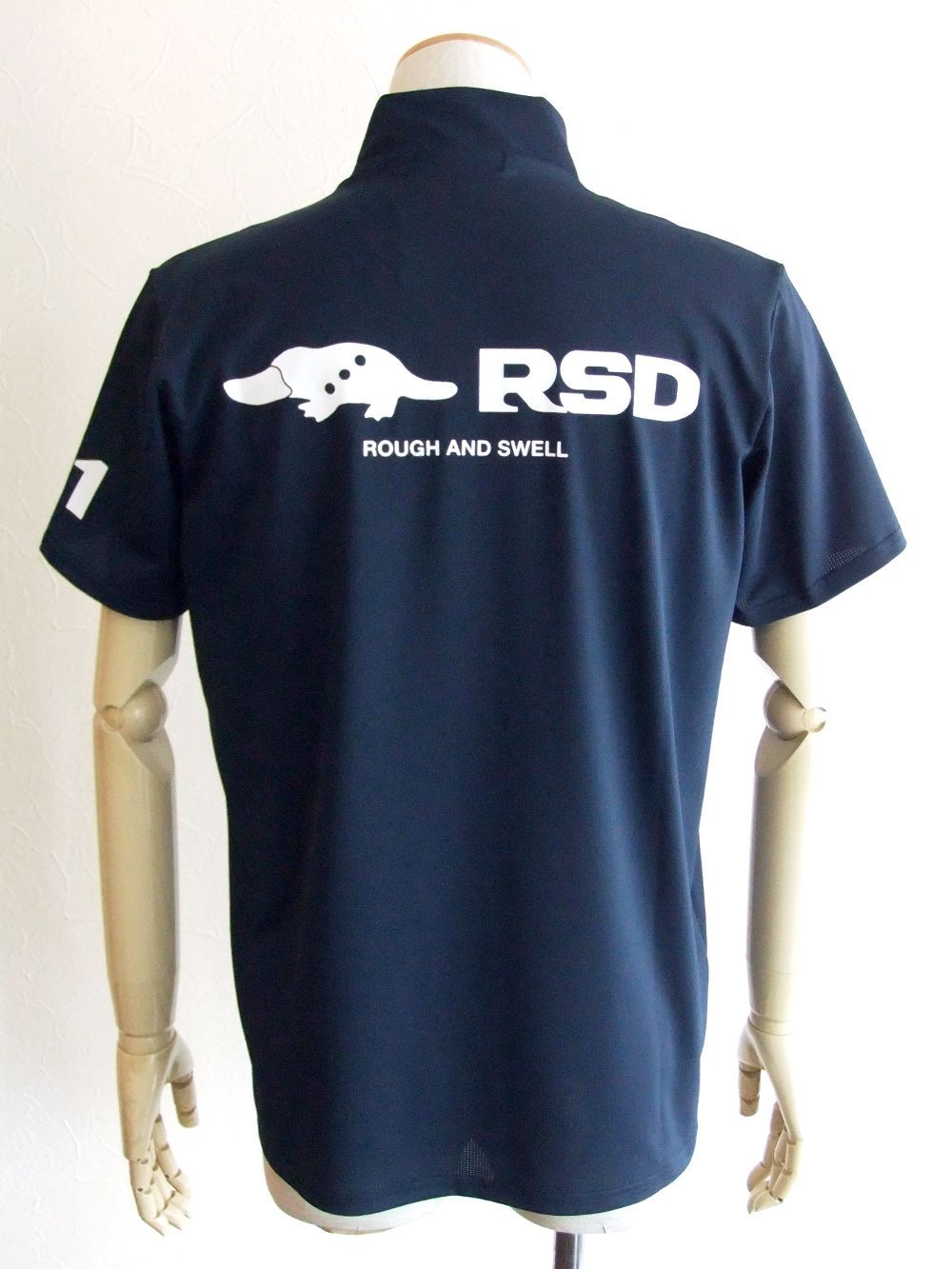 GOLFORE! MOCK  (ネイビー)  モックネック 半袖ポロシャツ RSM-22038