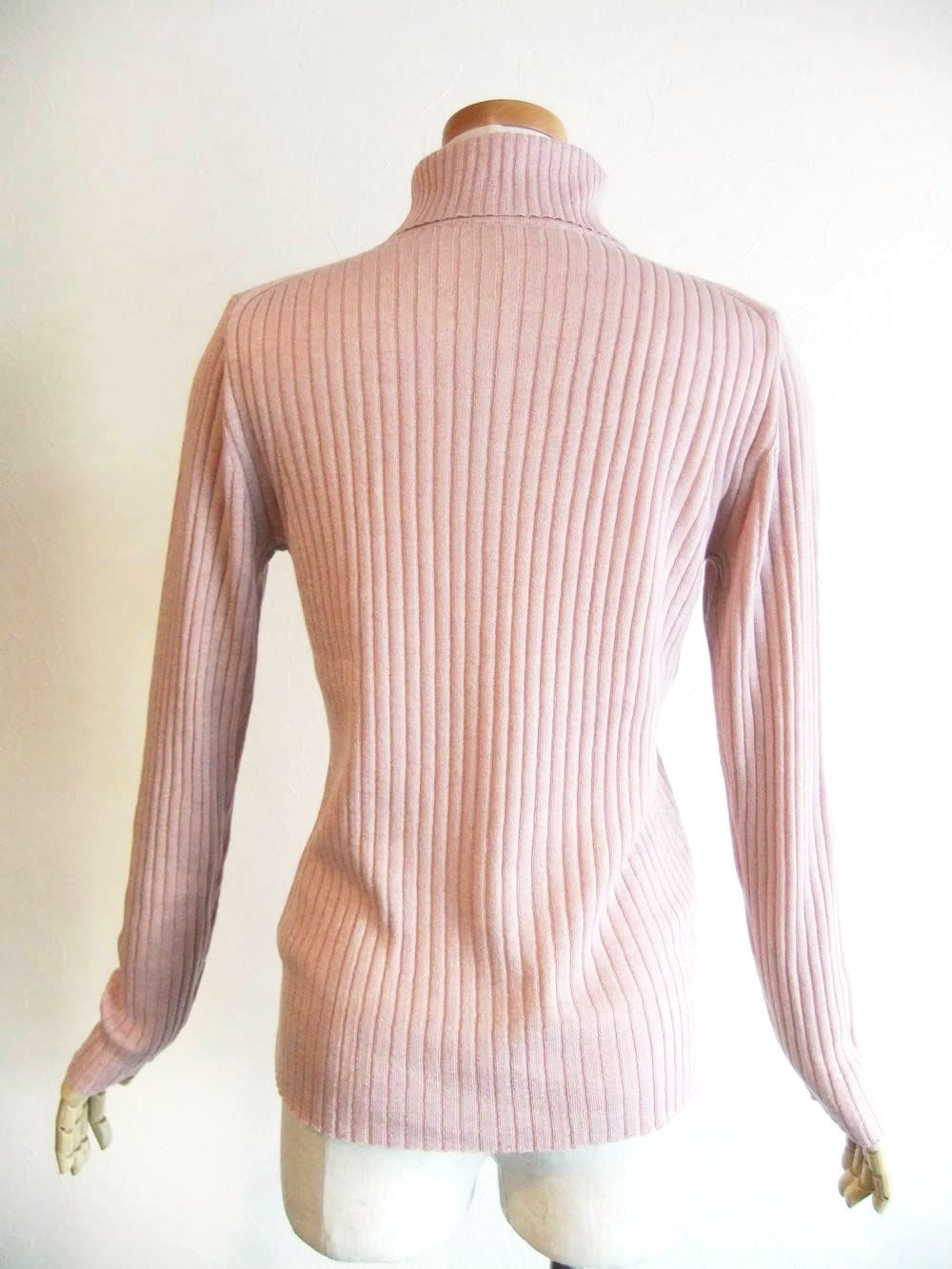 トタン リブ タートル ラメニット   （ピンク）  A148206M