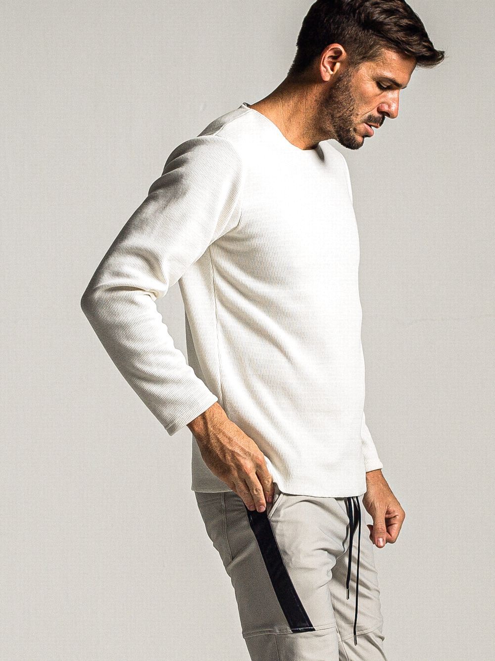 VELOURS FLEECE NEO THERMAL  (ホワイト)  カットオフ ハニカム サーマル