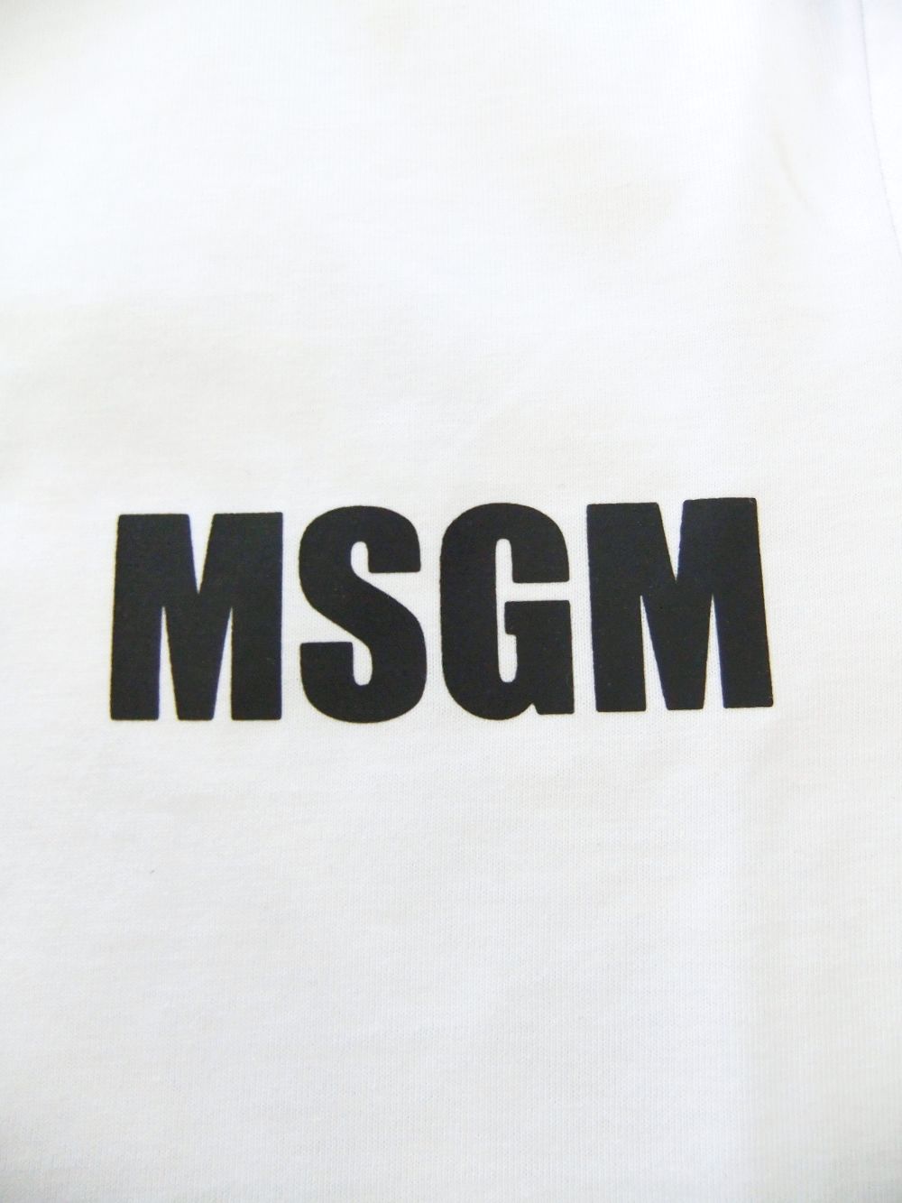 《LADIES》 NEVER LOOK BACK ステートメント ロゴ Tシャツ   3441MDM104   (ホワイト)