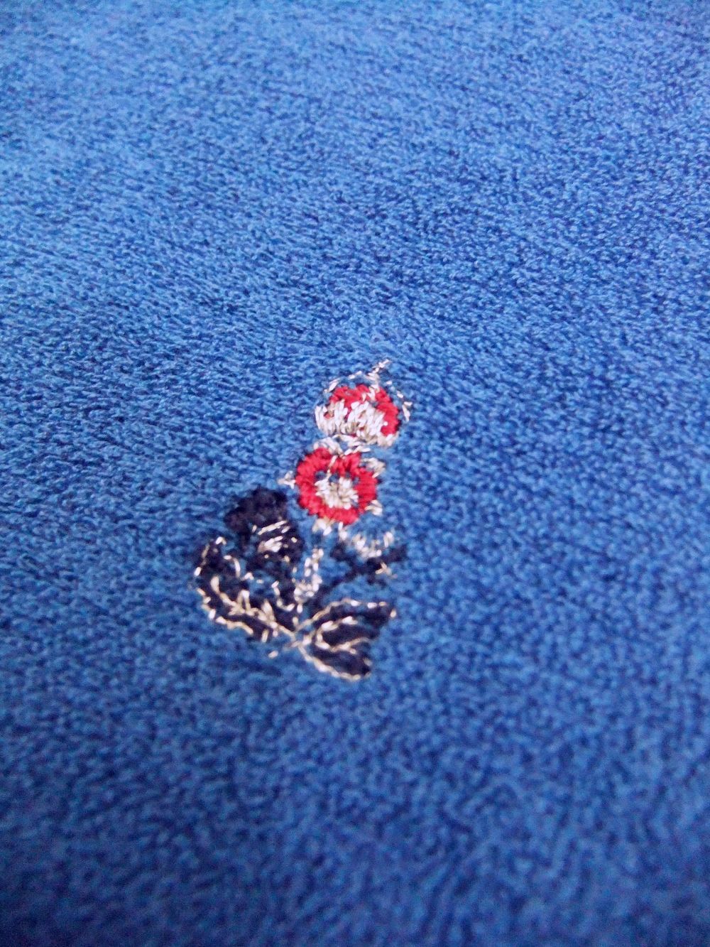 クルーネック 半袖パイルTシャツ ( マリンブルー )   TS/TC442-511501