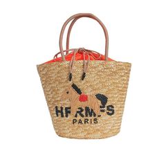 【MICALLE MICALLE Account】 HOMMAGE LARGE BASKET BAG 大 (オレンジ) オマージュ バスケット バッグ  MAB100GEB