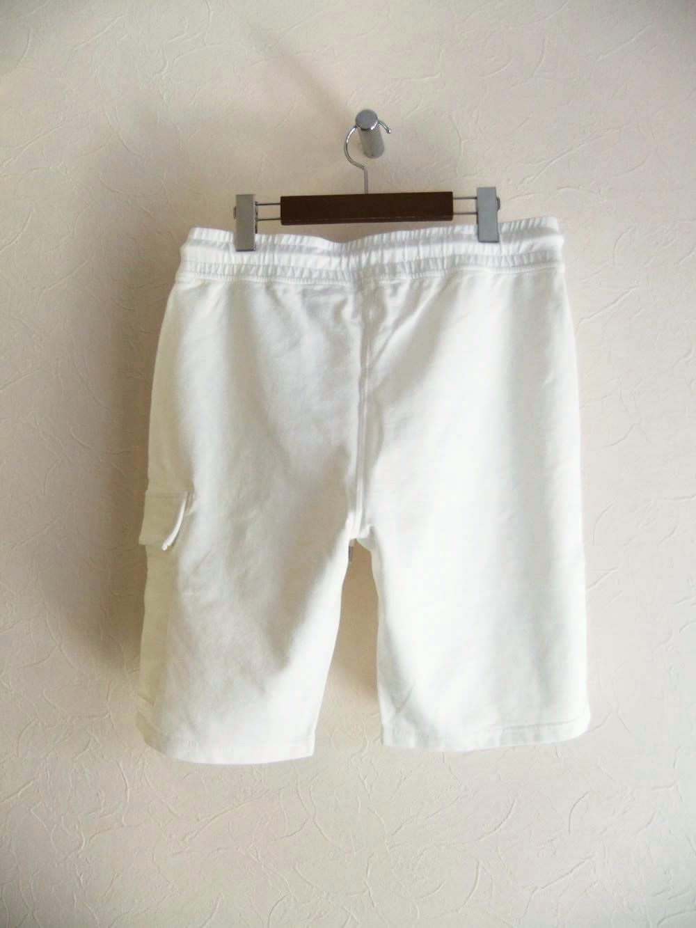 LIGHT FLEECE CARGO LENS SHORTS  (ホワイト)  スウェット ハーフパンツ