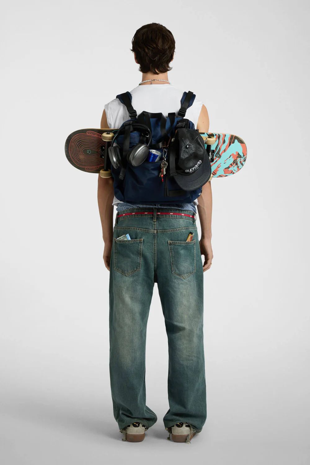 East+West Nylon   M   (ネイビー)    ナイロン バックパック