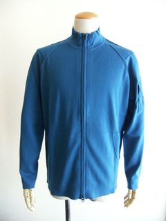 SEA ISLAND ZIPPED KNIT  (ブルー)  ZIP カーディガン
