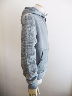 RAMI   バイカラー ニット  ZIP パーカー