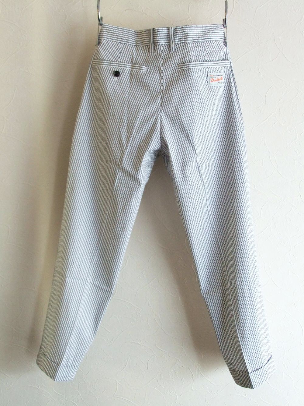 NEVADA PANTS (ホワイト)  コットン ストライプ柄 ストレッチ パンツ   RSM-22077