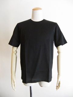 マーセライズ クルーネック Tシャツ (ブラック)