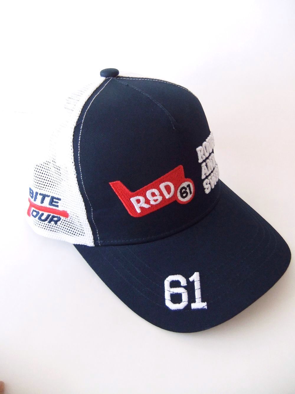RED IRON MESH CAP  (ネイビー)   ロゴ入りキャップ    RSA-24005