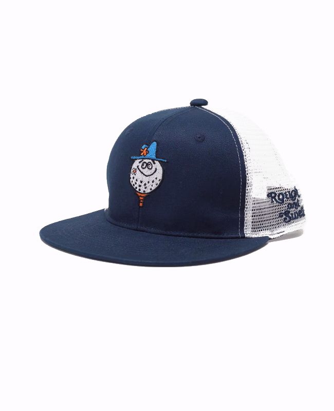 Mr. BOGEY MESH CAP  (ネイビー)   ロゴ入りキャップ    RSA-25007