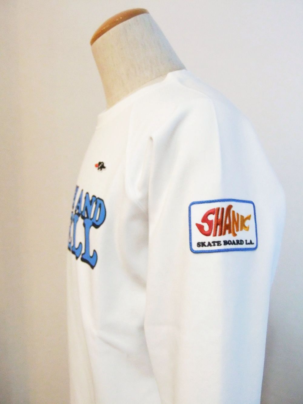 COOPER SWEAT  ロゴ入り裏起毛 スウェットシャツ (ホワイト)  RSM-22208