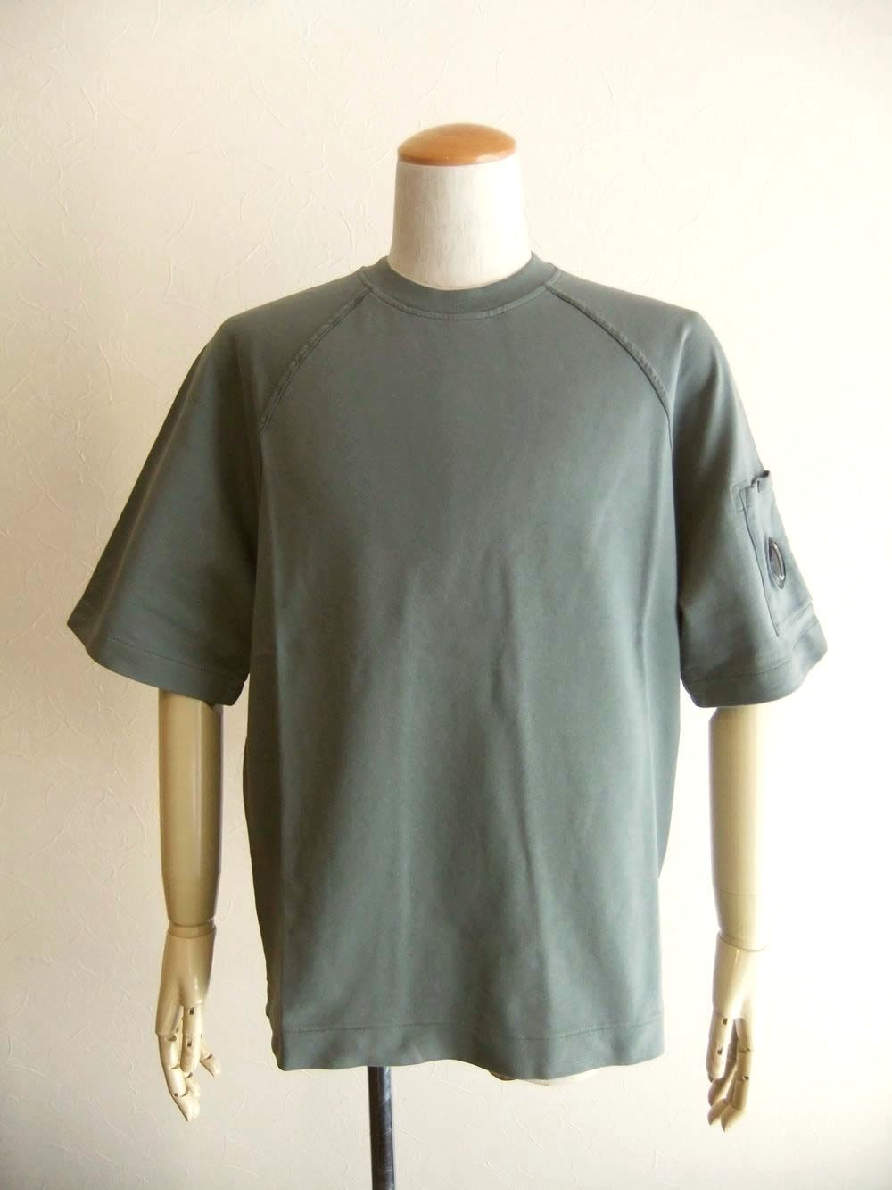 LIGHT FLEECE S/S SWEATSHIRT  (ダークグレー) クルーネック半袖 スウェットシャツ