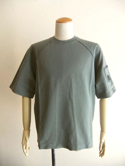 LIGHT FLEECE S/S SWEATSHIRT  (ダークグレー) クルーネック半袖 スウェットシャツ