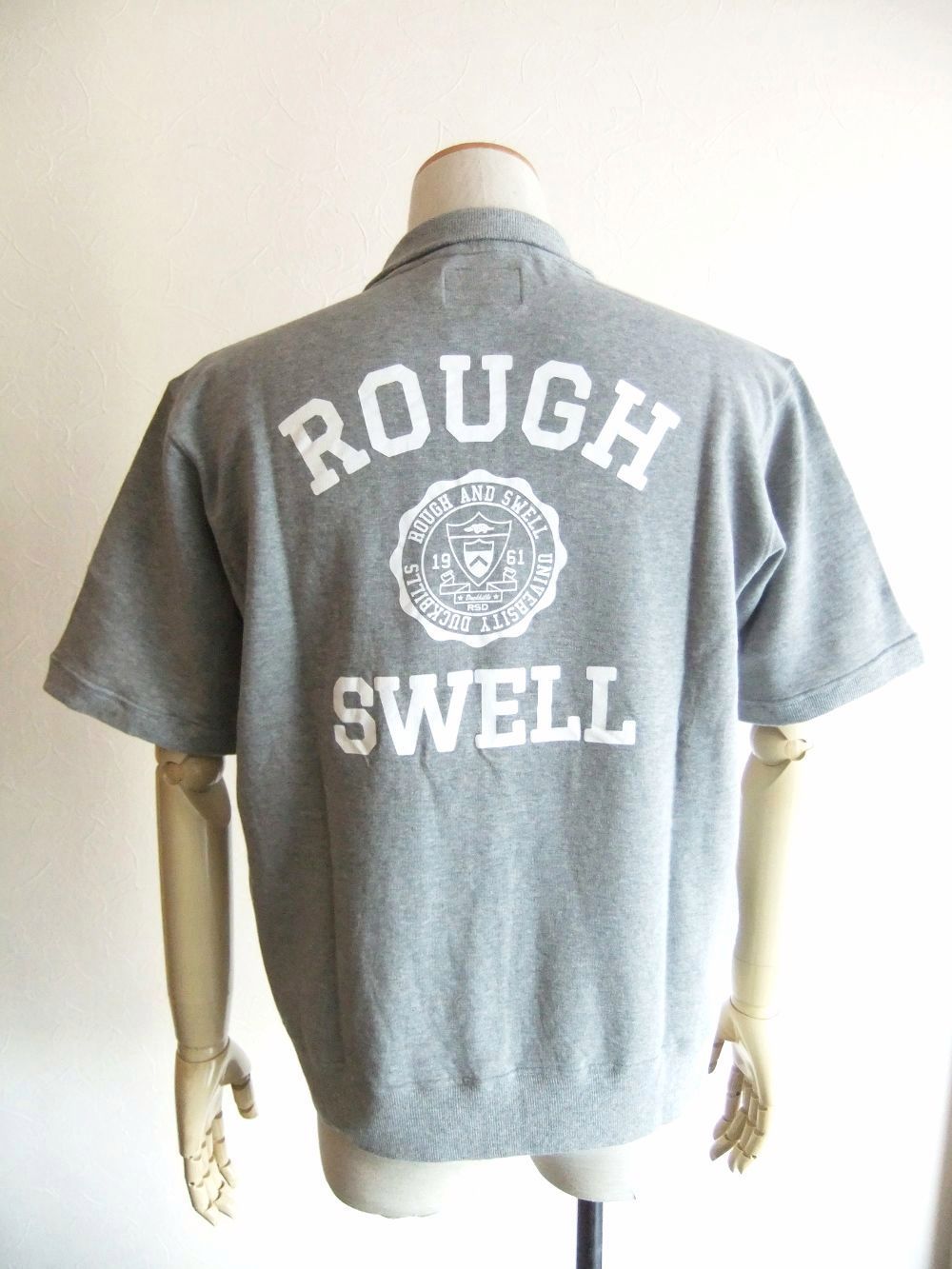 COLLEGE ZIP UP SWEAT  ロゴ入り 半袖 ZIP スウェット   RSM-25044