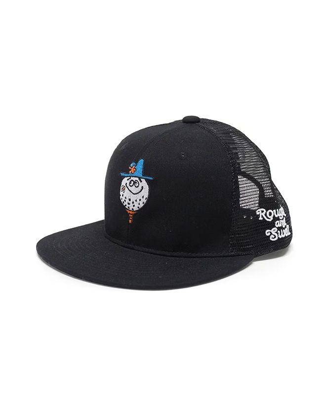Mr. BOGEY MESH CAP  (ブラック)   ロゴ入りキャップ    RSA-25007